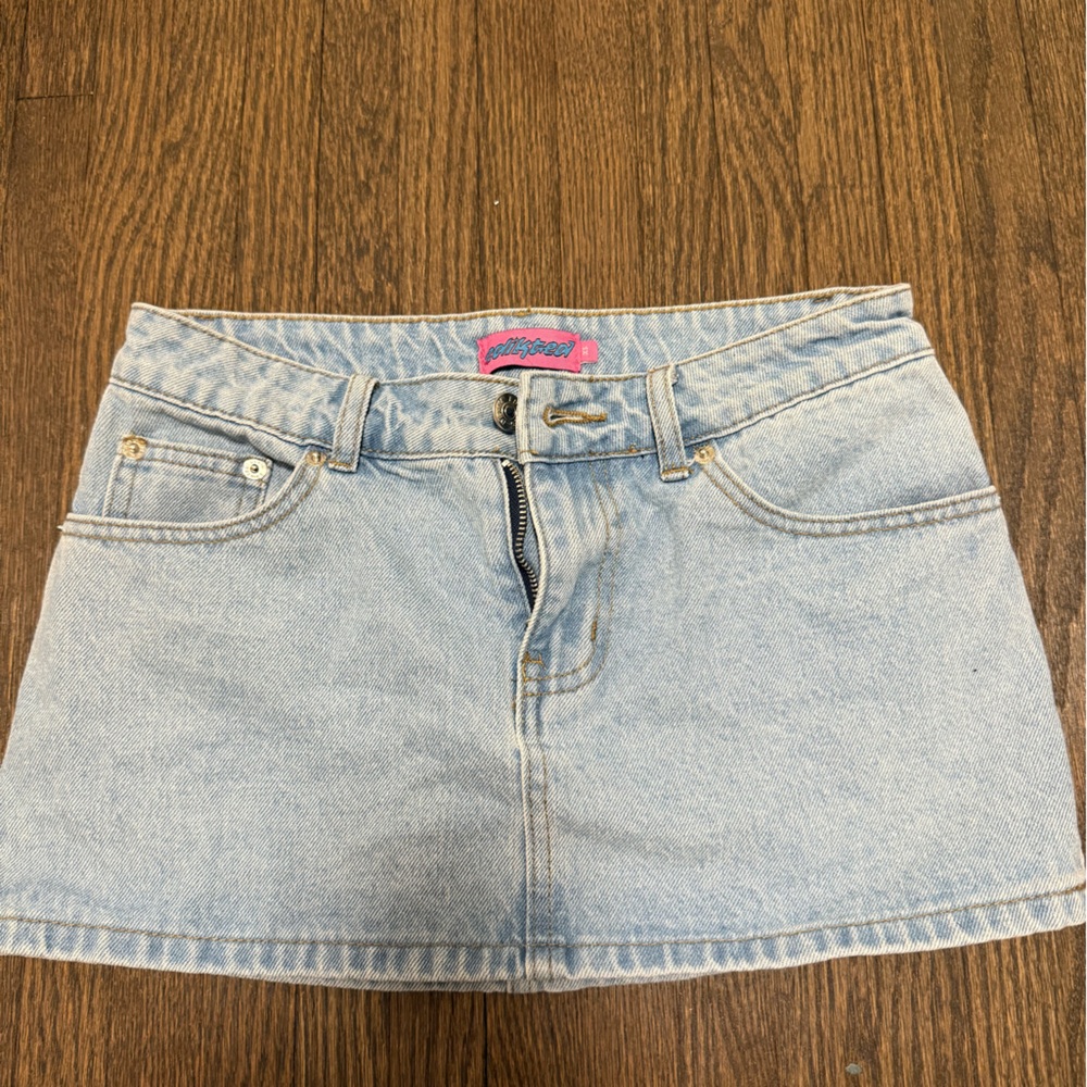 Edikted Blue Jean Shorts Classic Denim Style
